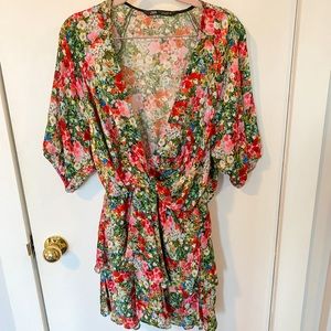 Kimono style floral Zara dress